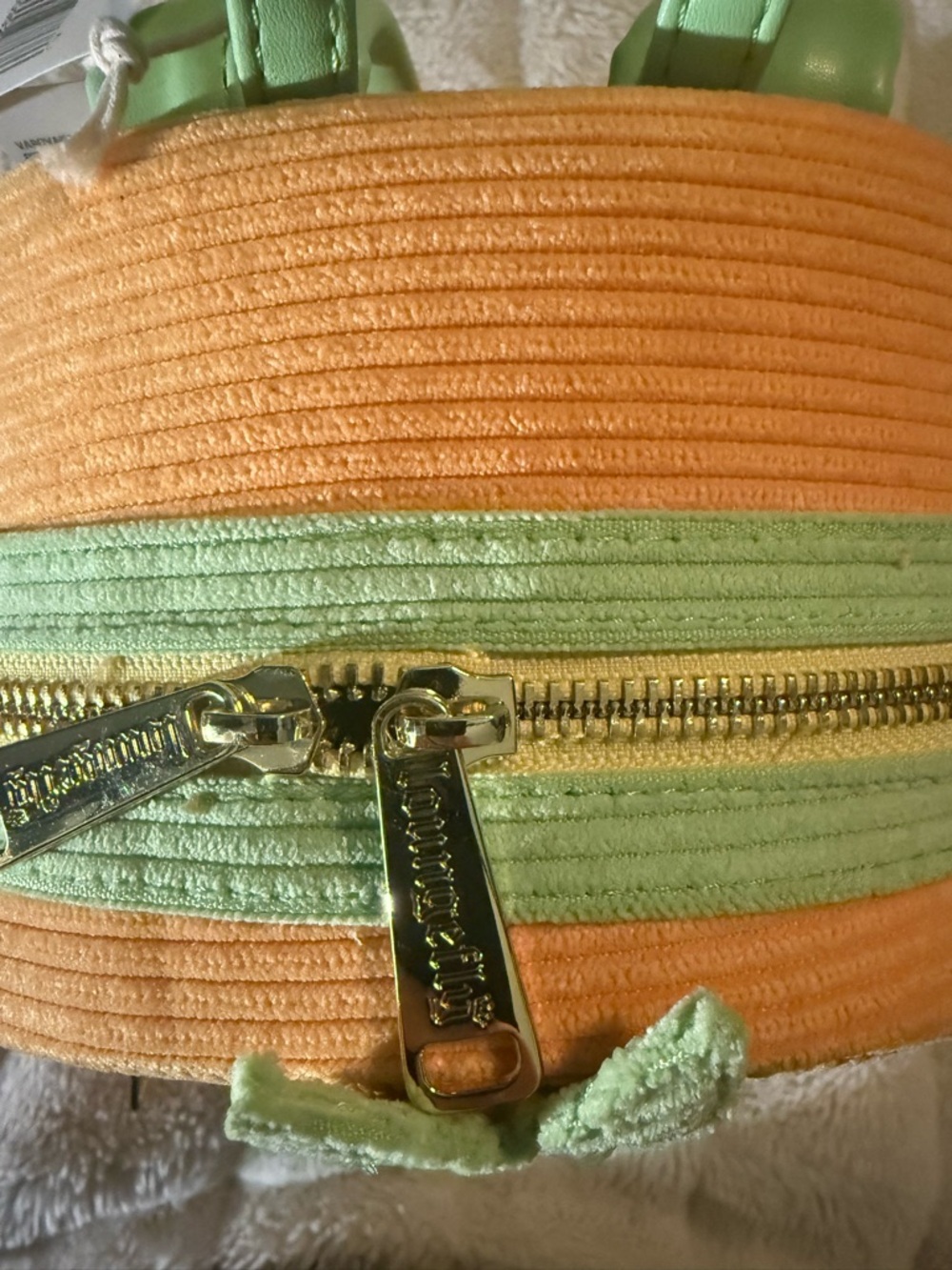 Disney Parks Orange Bird Corduroy Mini Loungefly Backpack New with tags 🍊 - Picture 7 of 11